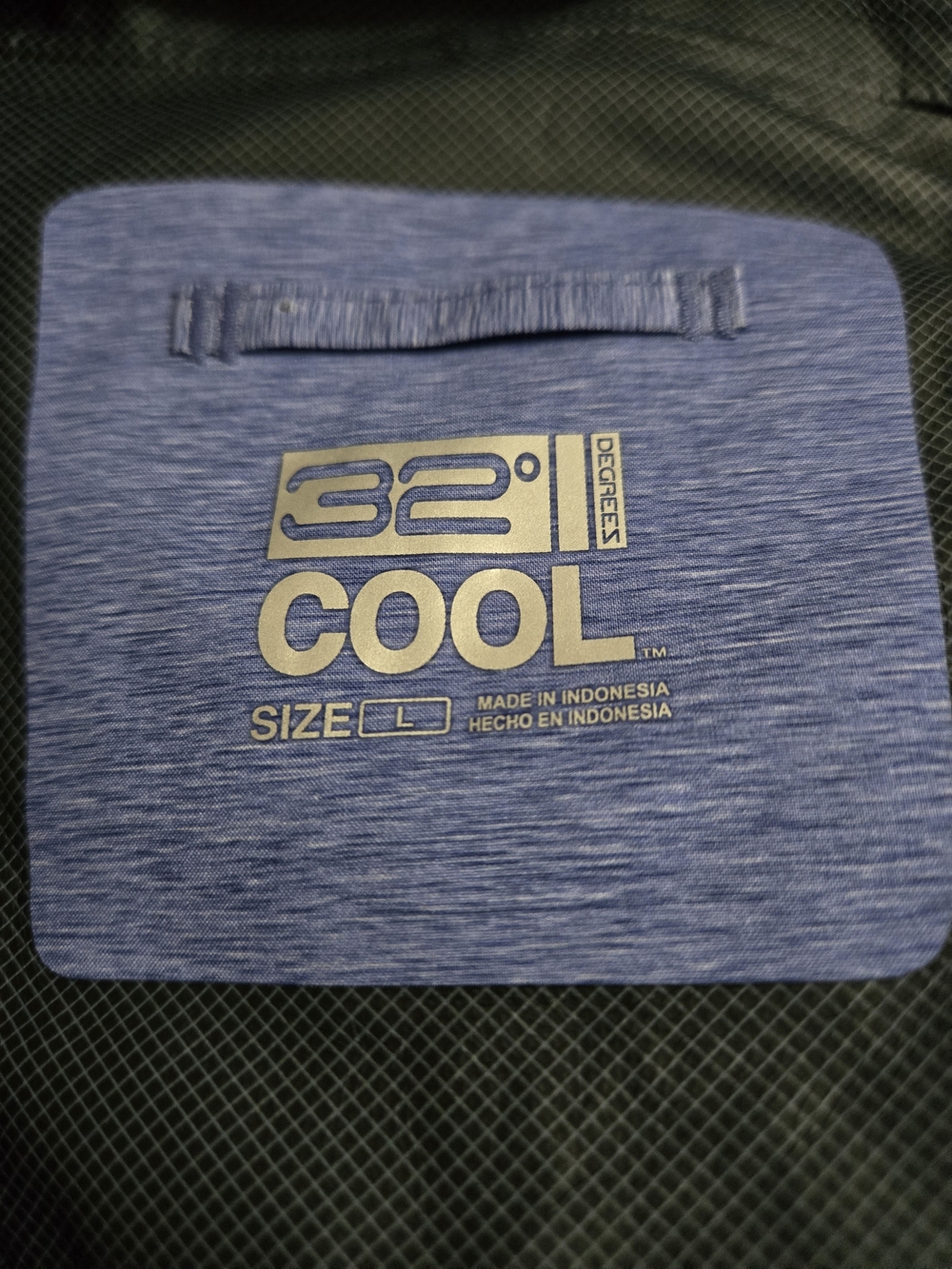 32 Degrees Cool Heathered Blue Performance Lightweight Jacket Size Large